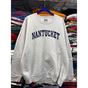 Nantucket Gray Crewneck Sweatshirt